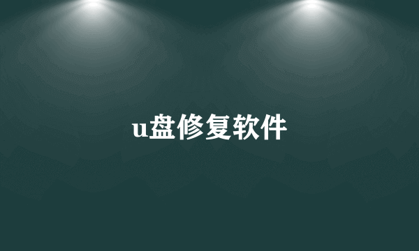 u盘修复软件