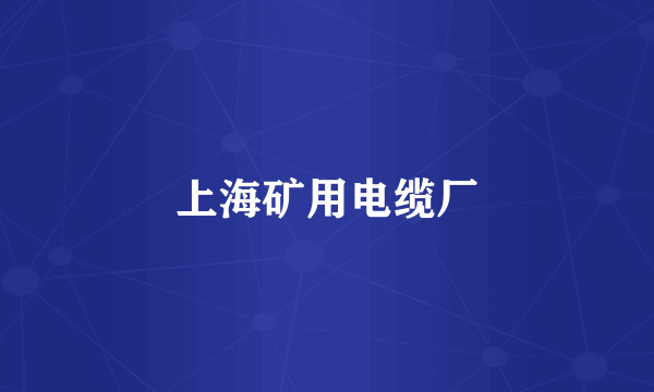上海矿用电缆厂