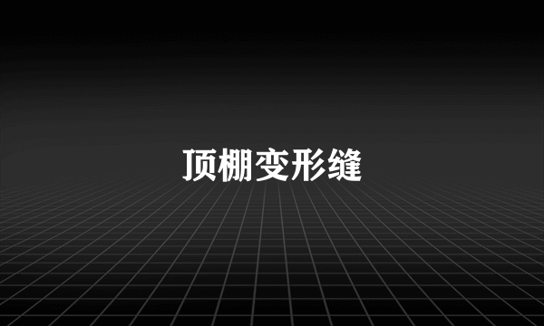 顶棚变形缝