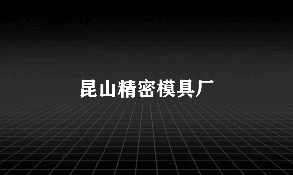 昆山精密模具厂