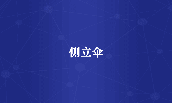 侧立伞
