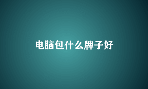 电脑包什么牌子好