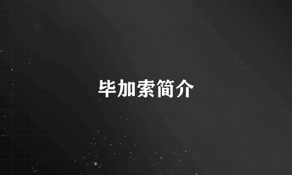 毕加索简介
