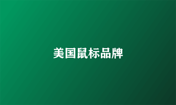美国鼠标品牌