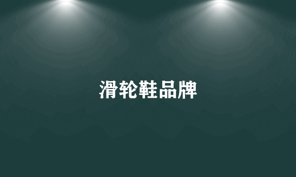 滑轮鞋品牌
