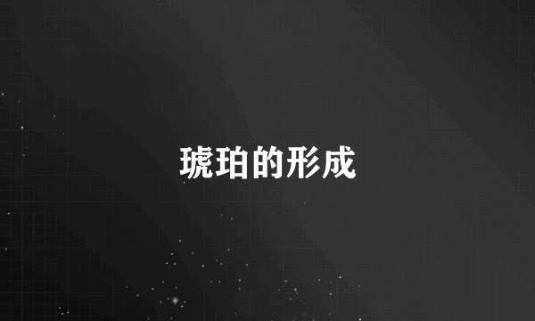琥珀的形成
