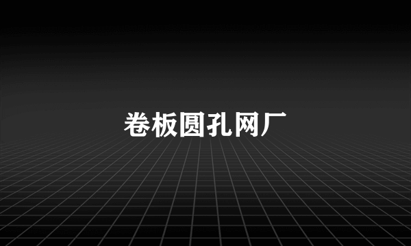 卷板圆孔网厂