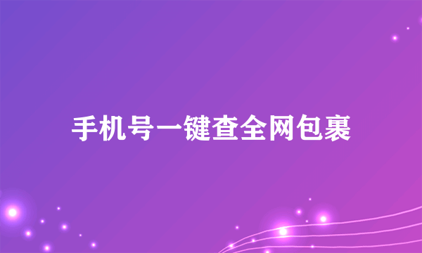 手机号一键查全网包裹