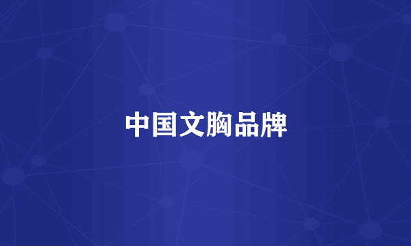 中国文胸品牌
