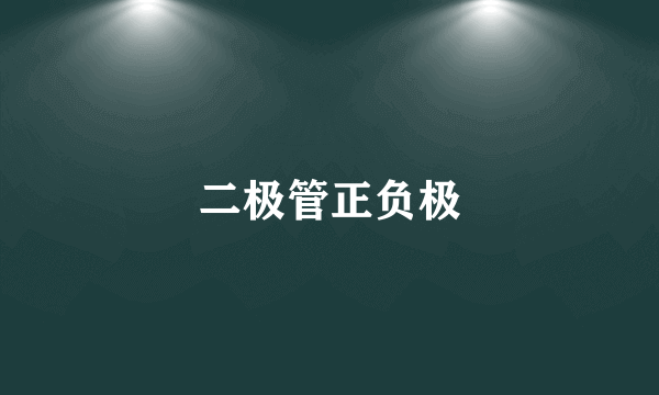 二极管正负极