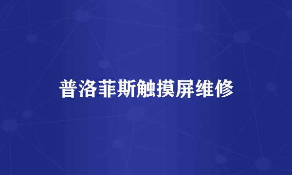 普洛菲斯触摸屏维修