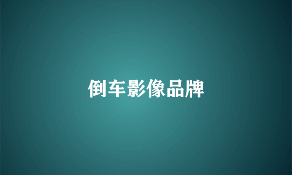 倒车影像品牌