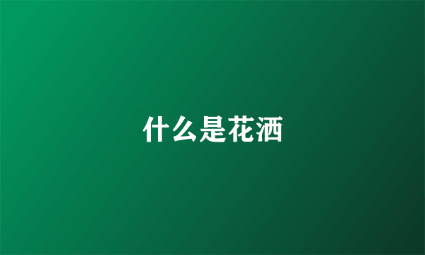 什么是花洒