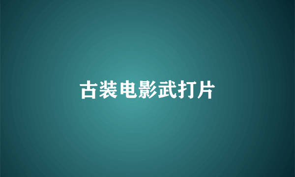 古装电影武打片