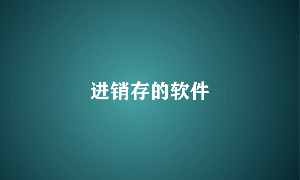 进销存的软件