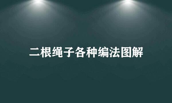二根绳子各种编法图解