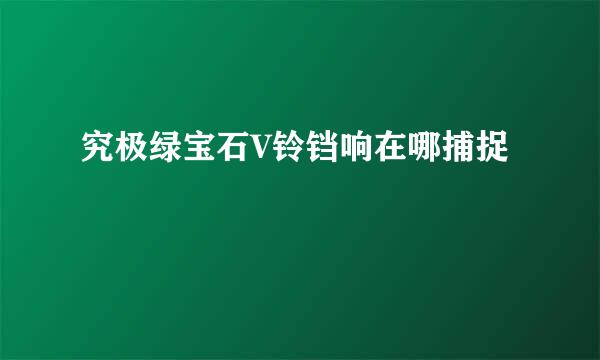 究极绿宝石V铃铛响在哪捕捉