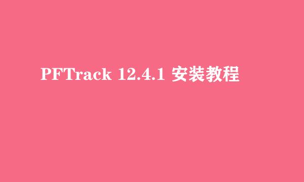PFTrack 12.4.1 安装教程