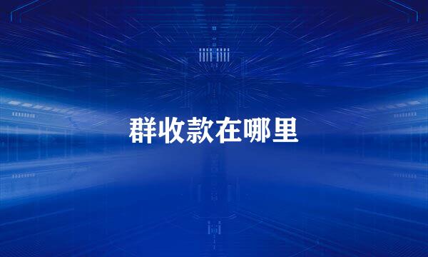 群收款在哪里