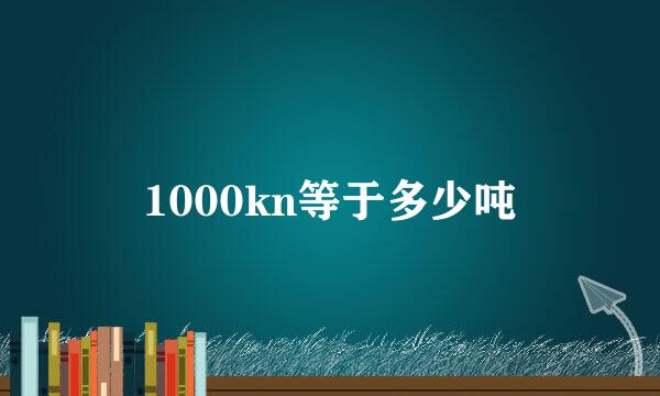 1000kn等于多少吨