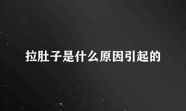 拉肚子是什么原因引起的
