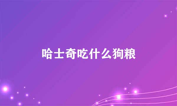 哈士奇吃什么狗粮