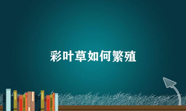 彩叶草如何繁殖