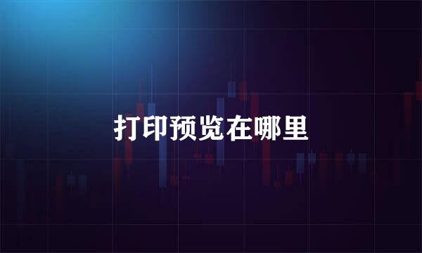 打印预览在哪里
