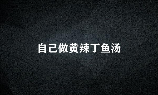 自己做黄辣丁鱼汤