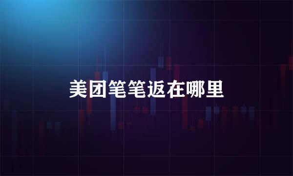 美团笔笔返在哪里