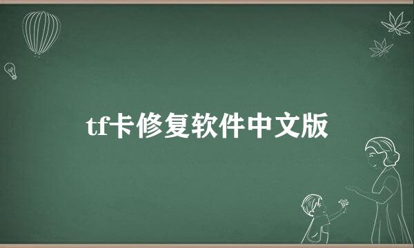 tf卡修复软件中文版