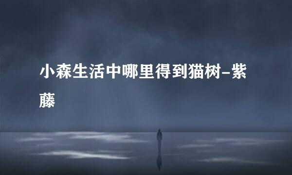 小森生活中哪里得到猫树-紫藤