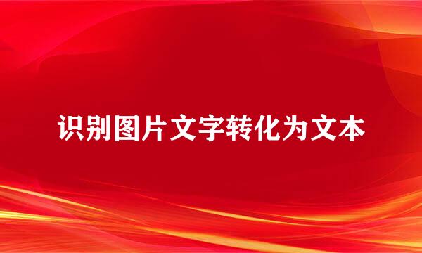 识别图片文字转化为文本
