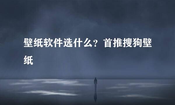 壁纸软件选什么？首推搜狗壁纸