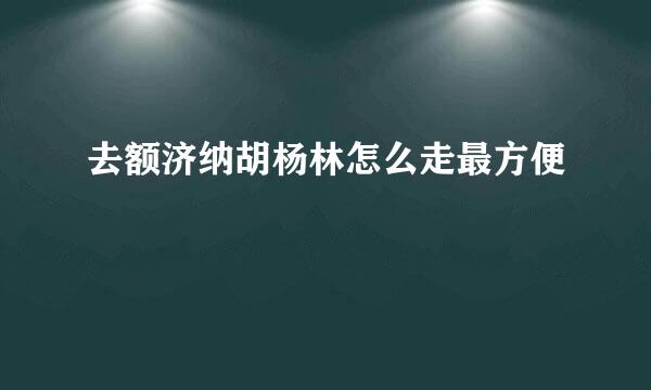 去额济纳胡杨林怎么走最方便