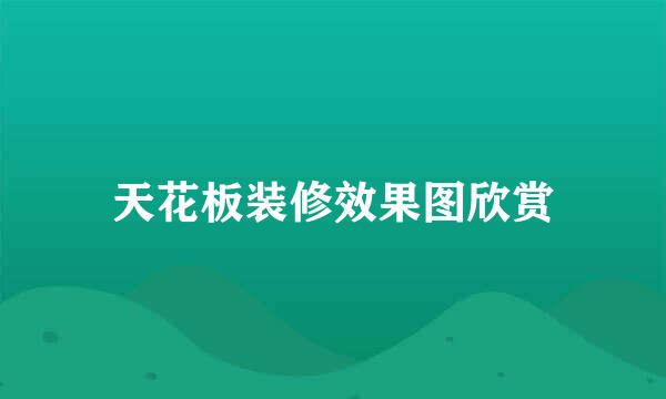 天花板装修效果图欣赏