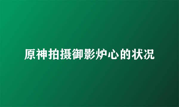 原神拍摄御影炉心的状况