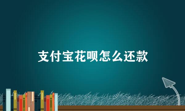 支付宝花呗怎么还款