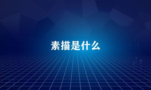 素描是什么