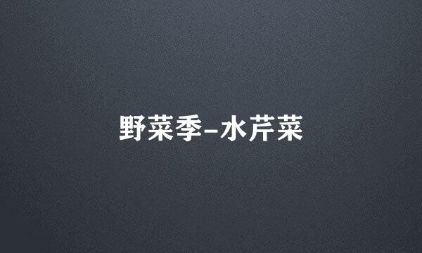 野菜季-水芹菜