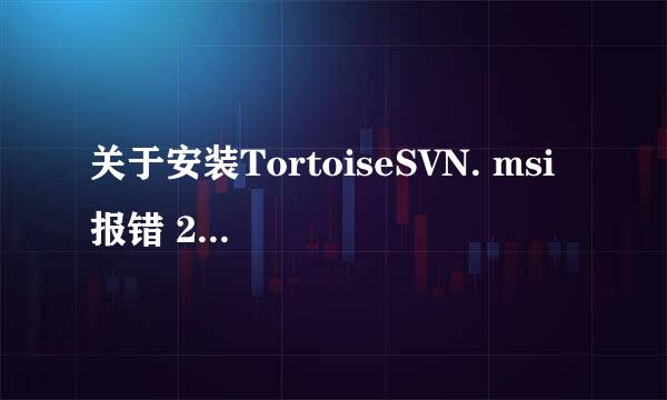 关于安装TortoiseSVN. msi 报错 2503 2502错误