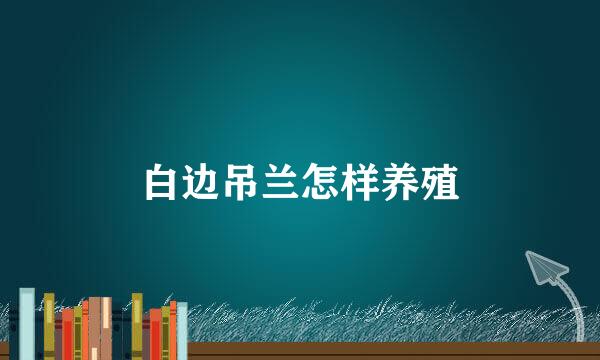 白边吊兰怎样养殖