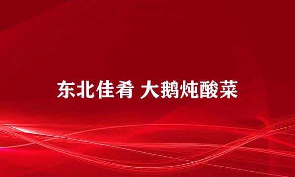 东北佳肴 大鹅炖酸菜
