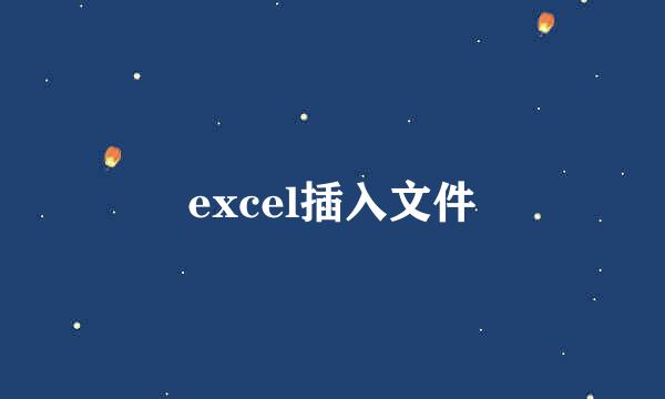 excel插入文件
