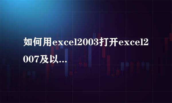 如何用excel2003打开excel2007及以上版本文件
