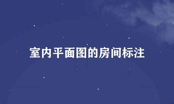 室内平面图的房间标注