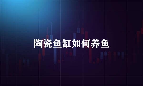 陶瓷鱼缸如何养鱼