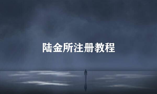 陆金所注册教程