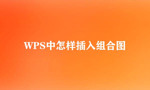 WPS中怎样插入组合图
