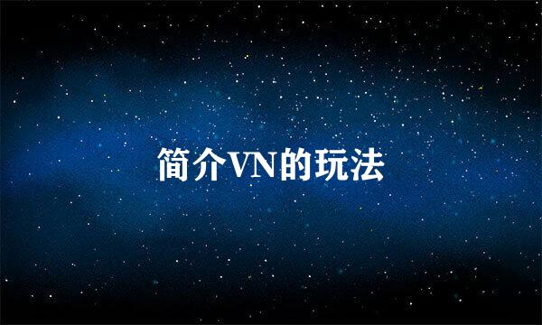 简介VN的玩法